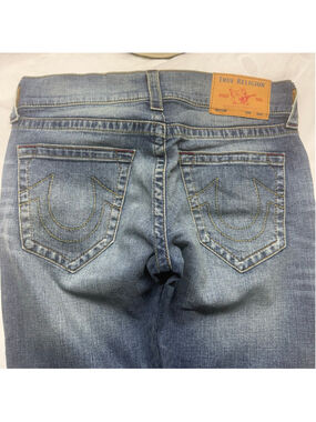 True Religion Ricky No Flap SN Relaxed Straight Jeans Blue Wash Men's Size 30